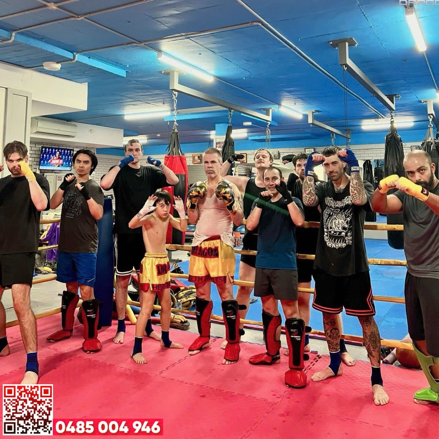 Dragon Health and Fitness students in the gym
